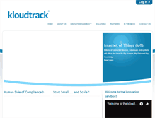 Tablet Screenshot of kloudtrack.com